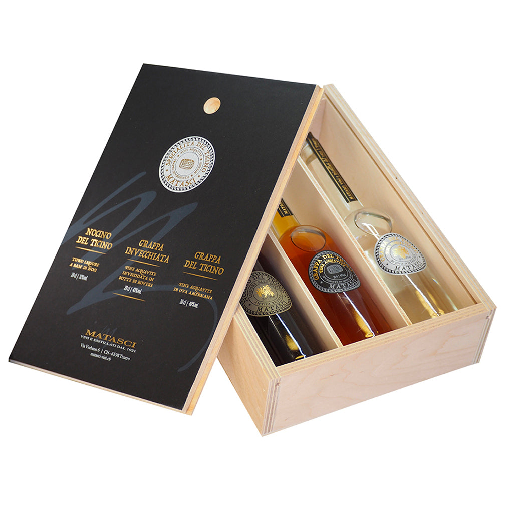 Cassetta Distillati e Nocino Matasci 3X20CL