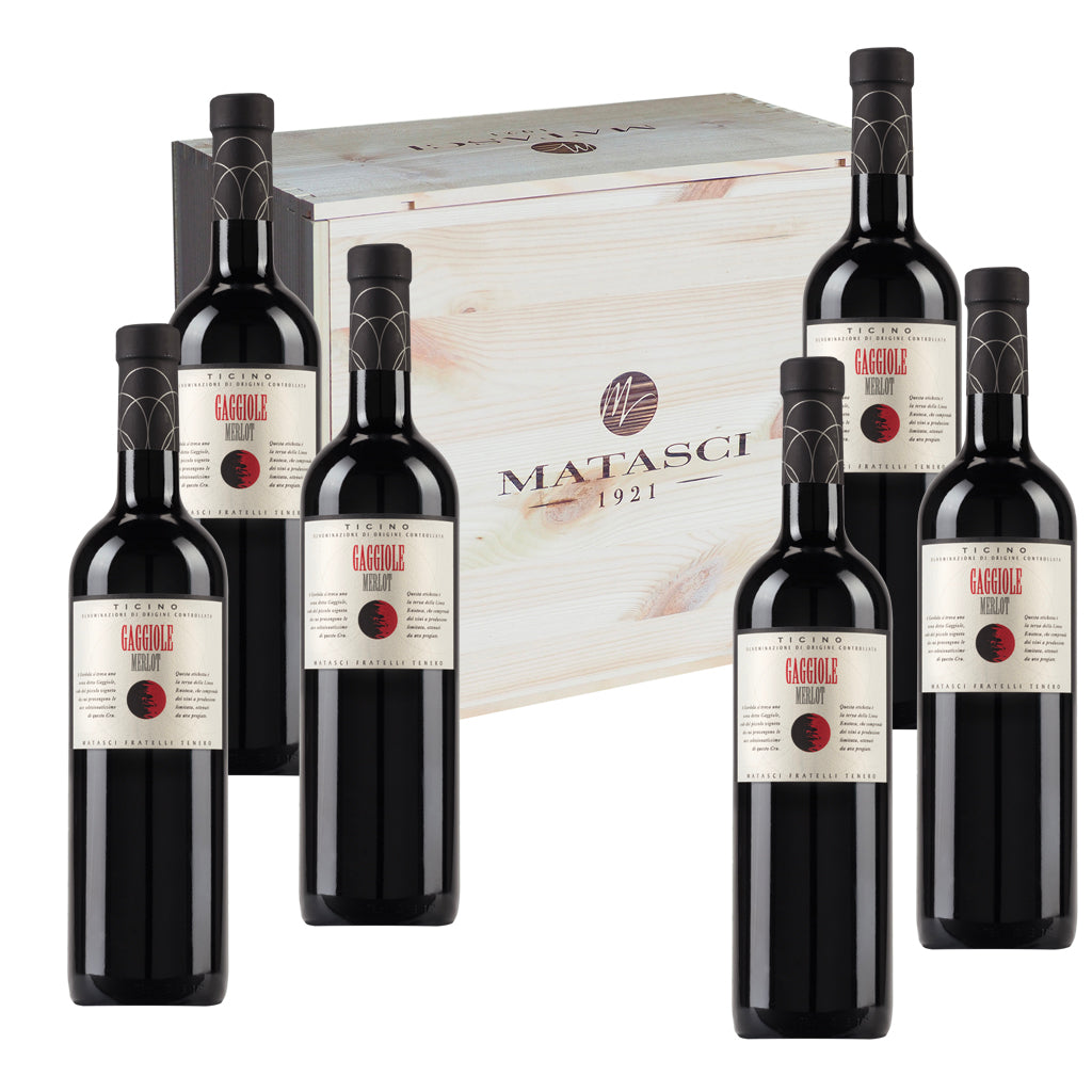 Vintage Gaggiole TI DOC Merlot Barricato 75 CL Caisse