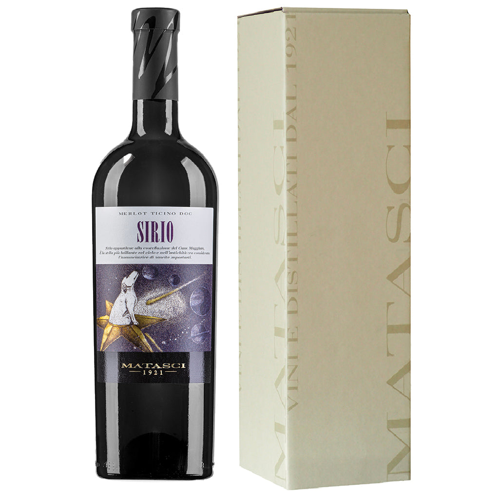 Sirio Merlot Ticino DOC  150 CL con scatola