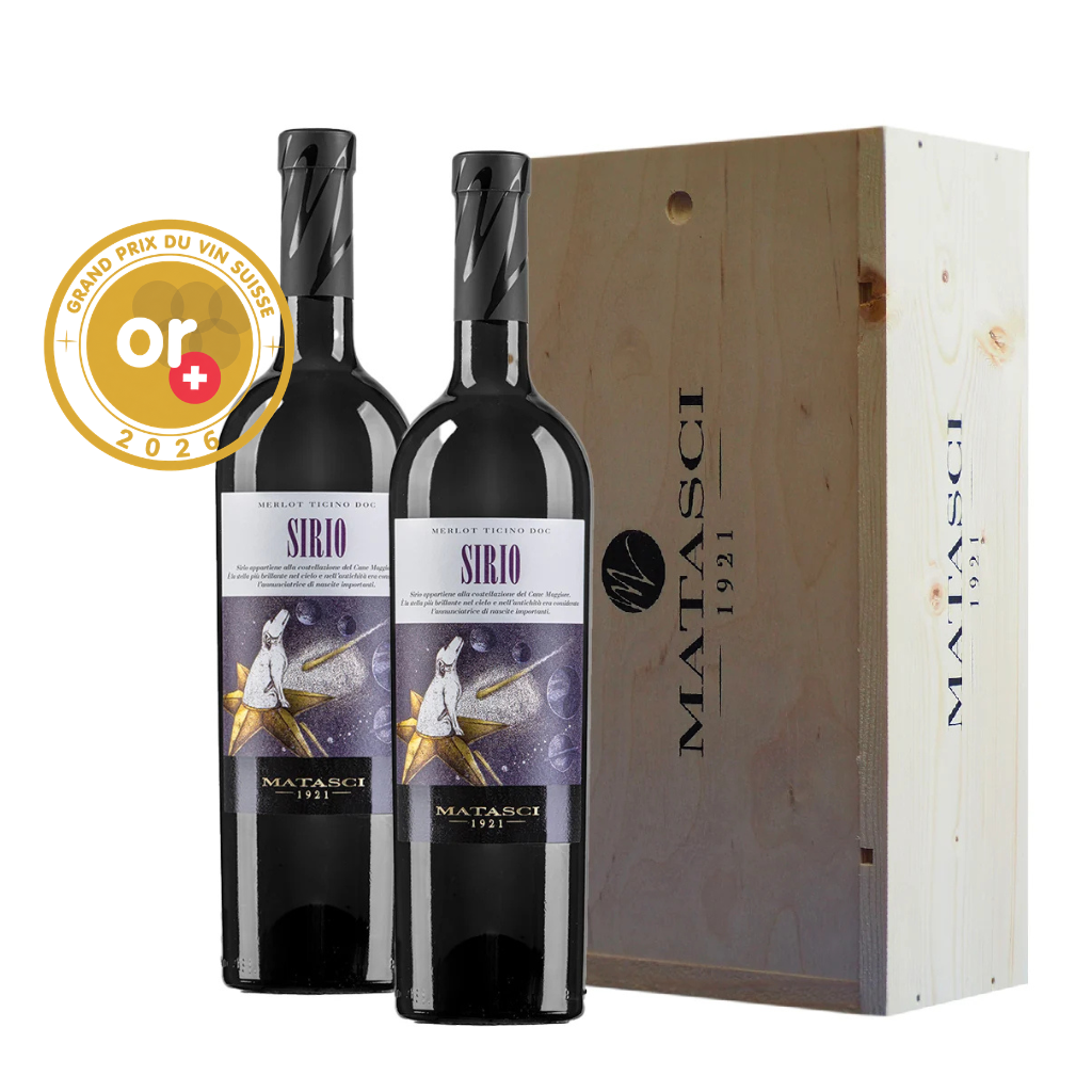 Holzkiste Sirio Barrique Ticino DOC 2x75 CL
