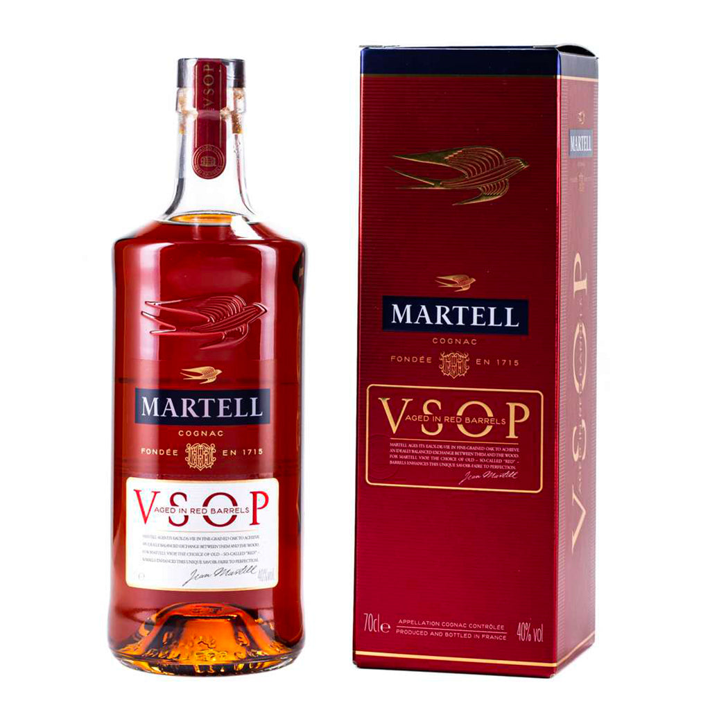 Cognac Martell VSOP Aged in Red Barrels 40% Etui 75 CL